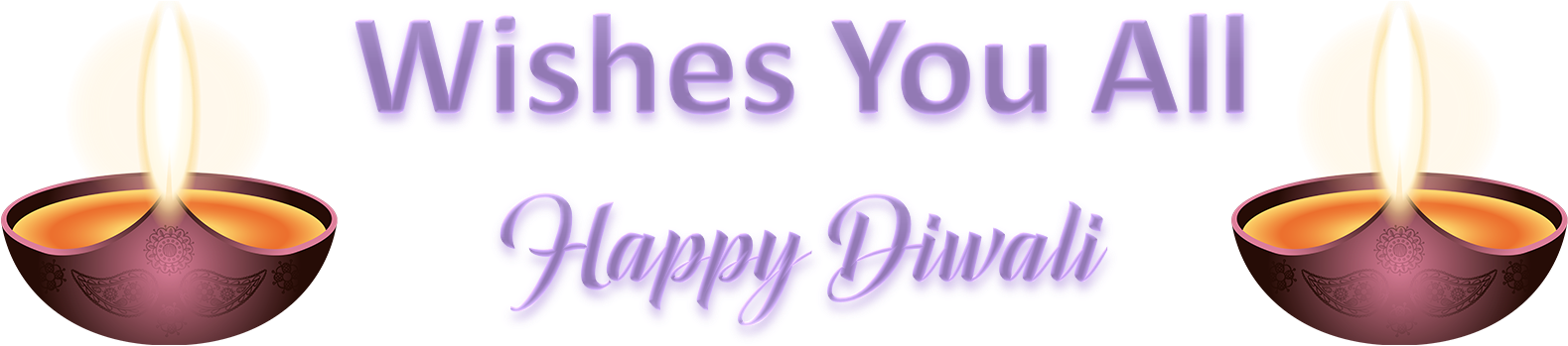 Wishes You All Happy Diwali Png Download Image - Calligraphy (1640x358), Png Download