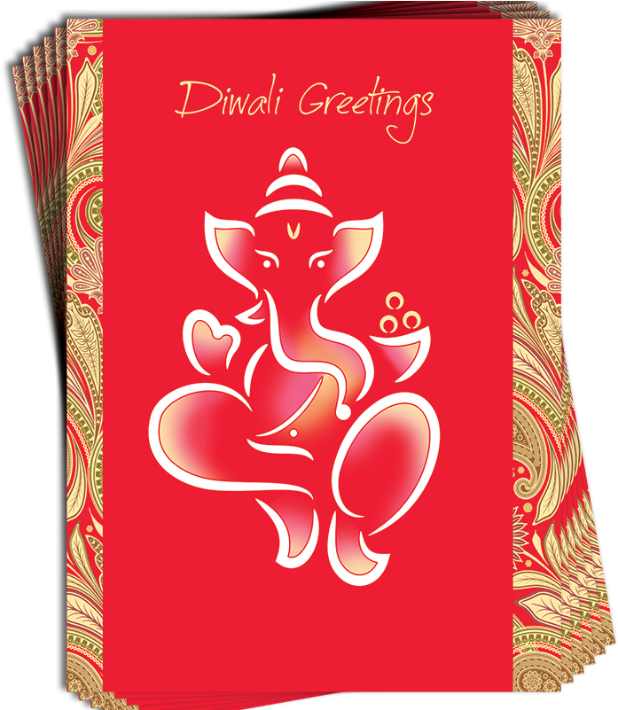 Diwali Cards 6 Pack - Greeting Card (800x800), Png Download