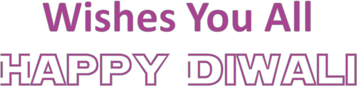 Wishes You All Happy Diwali Png Transparent File - Portable Network Graphics (1640x419), Png Download