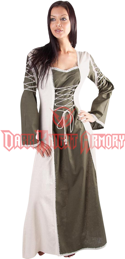 Ladies Layered Medieval Dress - Dress (850x850), Png Download