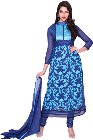 Dress Material Design Png (350x480), Png Download