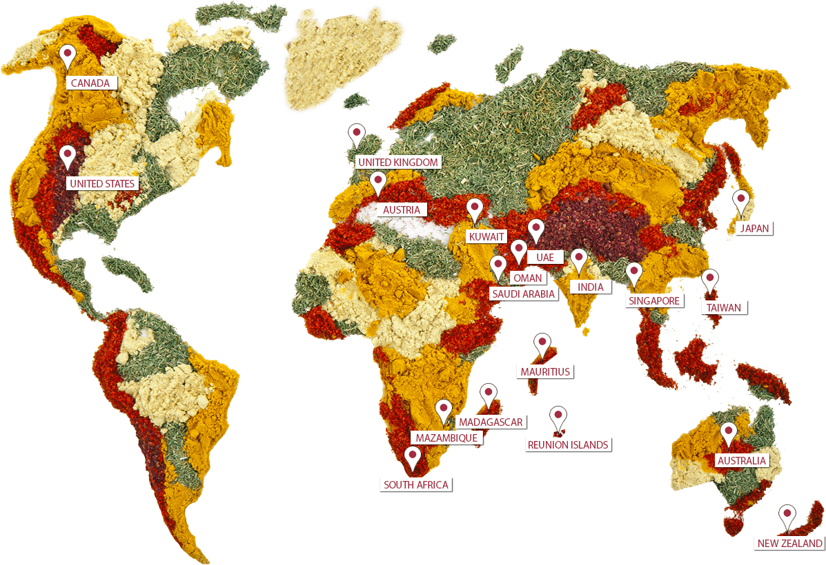 Connect With Us - World Map Of Food (1200x837), Png Download