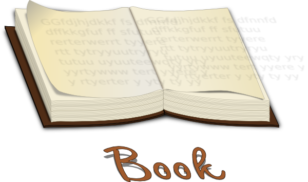 Open Book Clip Art (600x354), Png Download