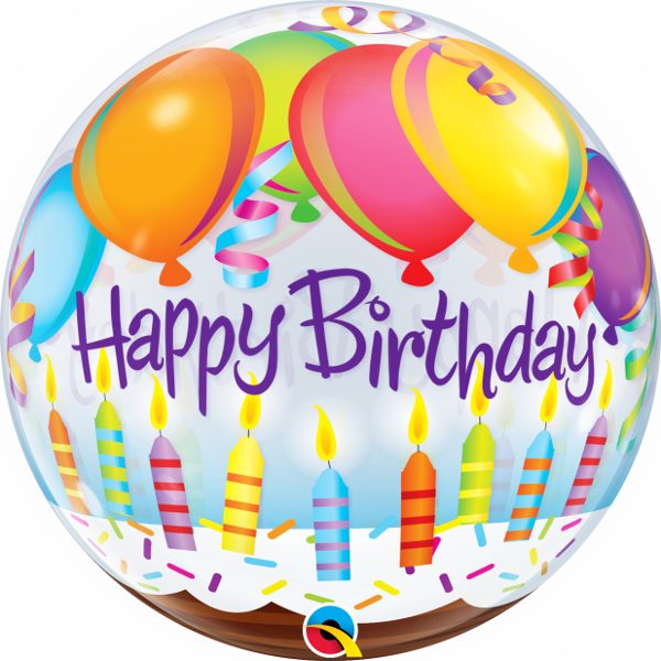 Birthday Balloons & Candles - Birthday Balloons (600x600), Png Download