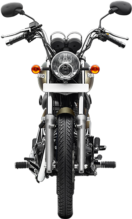 Motorbike Save Our Oceans - Royal Enfield Thunderbird 350 Front View (600x463), Png Download