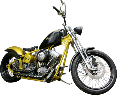 9 Psd Custom Motorcycle Images - Chopper Motorcycle Png (400x326), Png Download