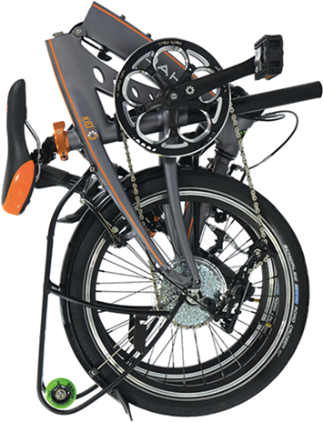 Dahon Qix D8 Folding Bike, 20" Wheel, Smoke - Dahon Qix D8 20 Folding Bike Smoke (564x503), Png Download