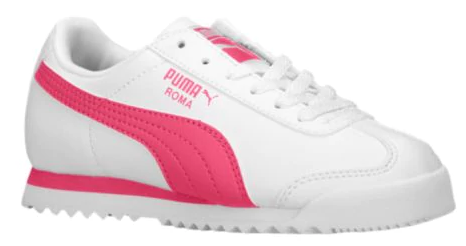 Puma, 354259-22, Kids, Roma Basic Jr, White/fuschia - Puma 35425922 (465x324), Png Download