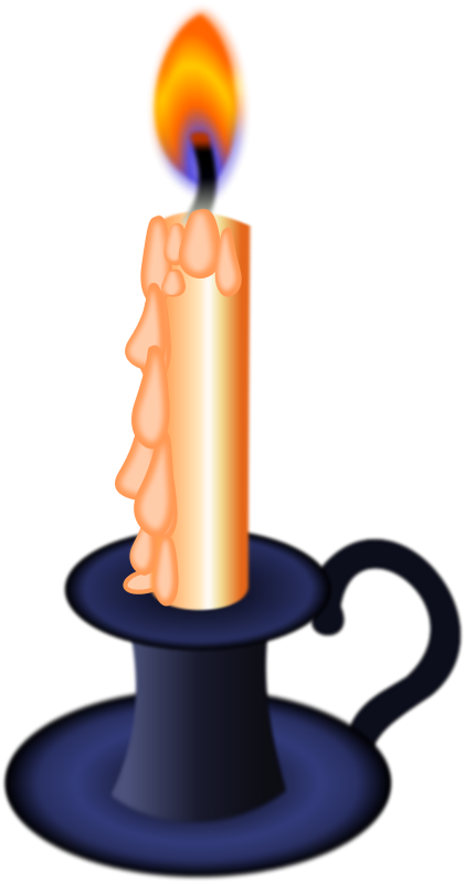 Candles Clip Art Clipart Image - Clip Art Picture Of Candle (421x800), Png Download