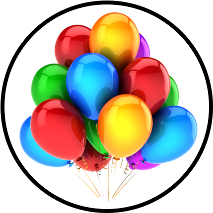 Arrkommedalje - Party Balloons Transparent Background (500x500), Png Download