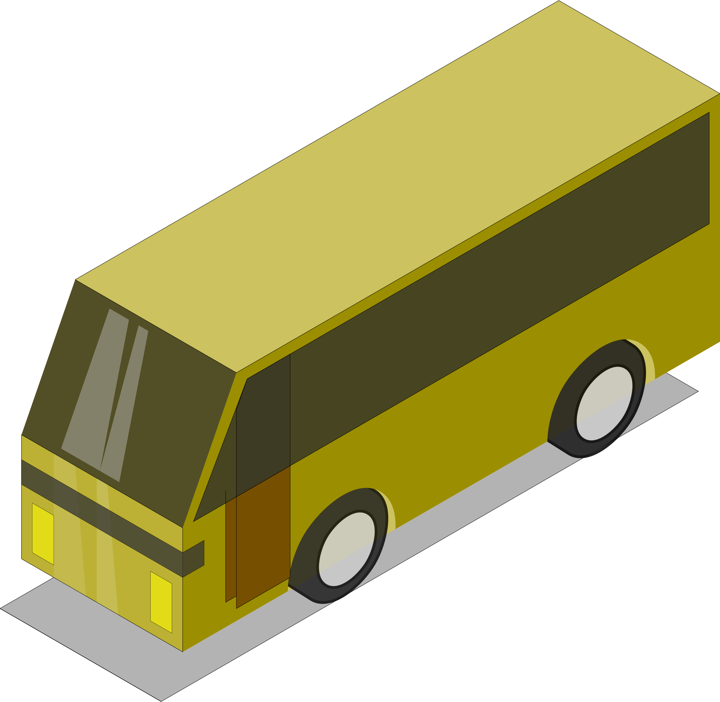 Big Image - Isometric Bus Png (2400x2340), Png Download