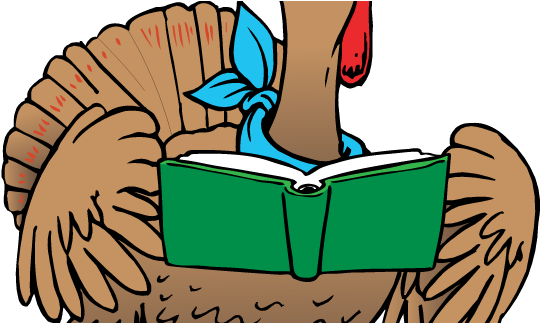 Third Place Blog - Turkey Reading A Book (612x322), Png Download