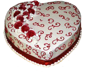 Sweetheart Cake - Mothers Day Heart Cakes (375x367), Png Download