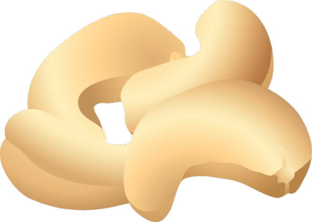 Cashew Clipart Png (639x455), Png Download