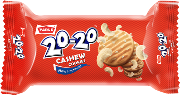 20-20 Cashew Cookies - Parle (600x600), Png Download