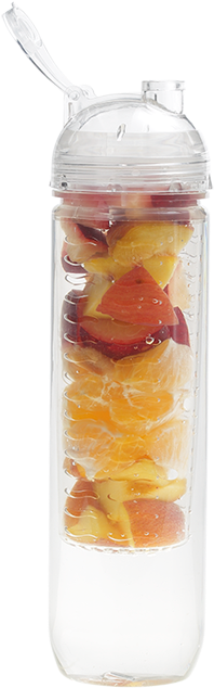 800ml Fruit Infusing Tritan Water Bottle Bw0052 - Eco - 800ml Fruit Infusing Triton Water Bottle - White (700x700), Png Download
