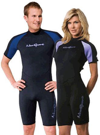 Neosport 3mm Neoprene Mens Shorty Black/blue Small (500x500), Png Download