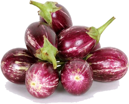 Brinjal-round 1kg - Brinjal Vegetables (600x600), Png Download