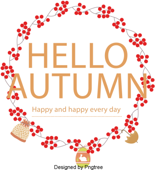 Cartoon Hand Painted Autumn Elements Design, Cartoon, - Painting (360x360), Png Download