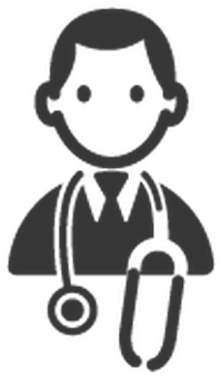 Black And White Doctor Clipart (411x399), Png Download