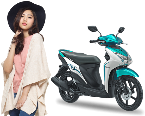 Mio S Dan Isyana Sarasvati - New Honda Blade 2011 (560x460), Png Download