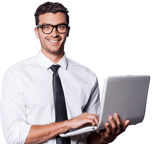Download Man With Laptop Expert Man Full Size Png Image Pngkit