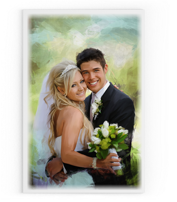 Hand Drawn Artwork By One Of Uniquely Canvases Artists - Thank You Card After A Wedding (400x400), Png Download