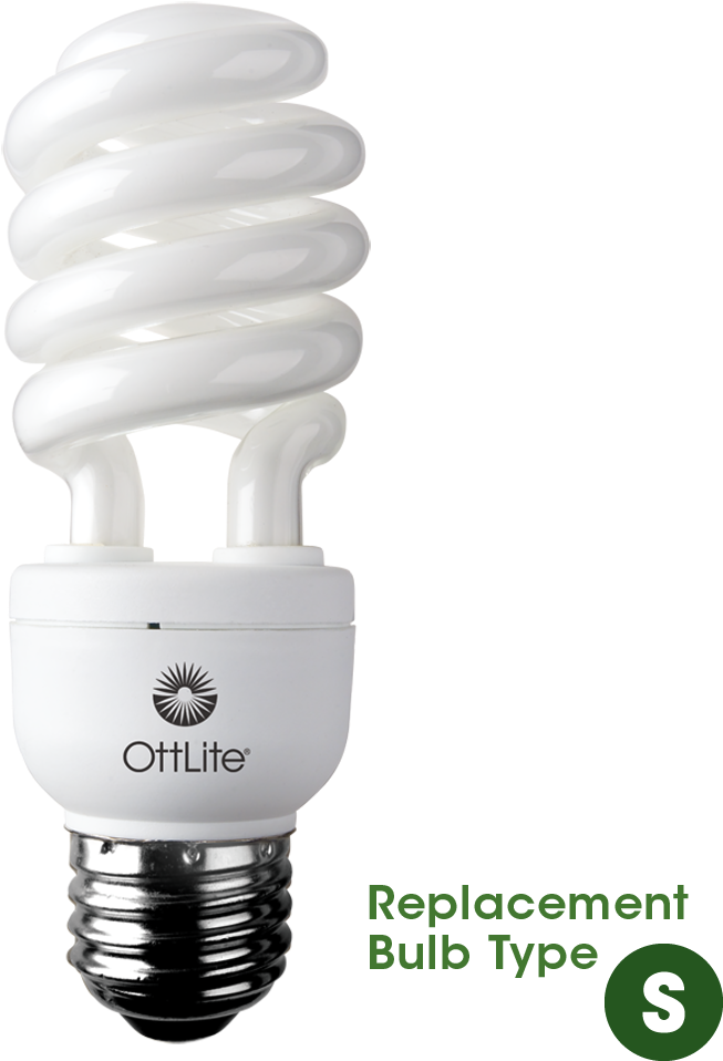 Cool Spiral Bulb Png With Spiral Bulb Png - Ott-lite Truecolor Replacement Bulb 15 Watt (1000x1000), Png Download