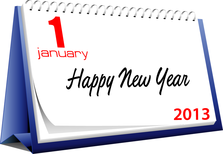Top - Happy New Year January (750x516), Png Download