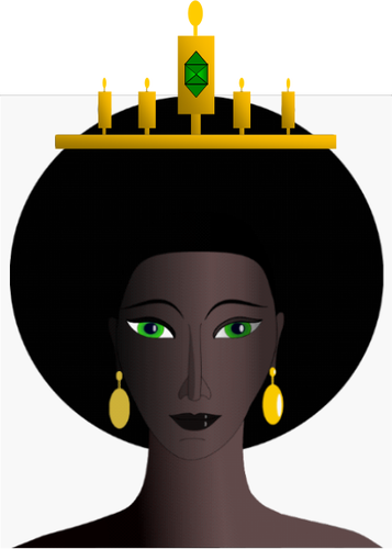 28 Collection Of African Queen Clipart - Black Woman Clipart (357x500), Png Download