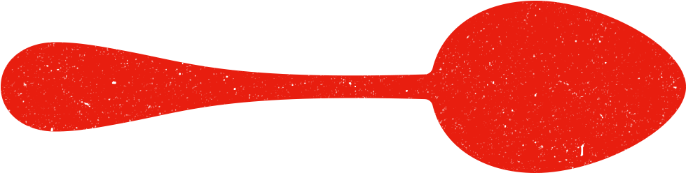 Red Spoon - Ice Cream Spoon Clipart (1000x272), Png Download
