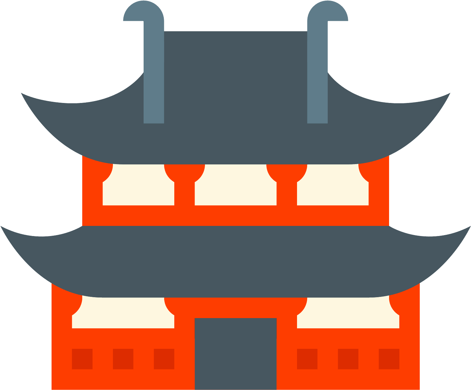 Hindu Temple Icon Png (1600x1600), Png Download