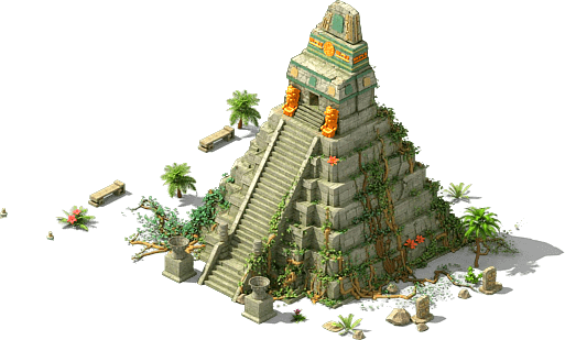 Great Jaguar Temple L3 - Tikal Temple I (513x309), Png Download