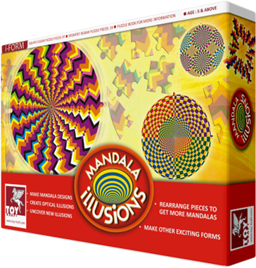 Mandala Illusions - Great American Products Vortex Illusion Travel Tumbler, (385x400), Png Download