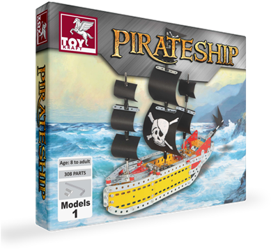 Pirate Ship - Toykraft Pirate Ship (400x380), Png Download