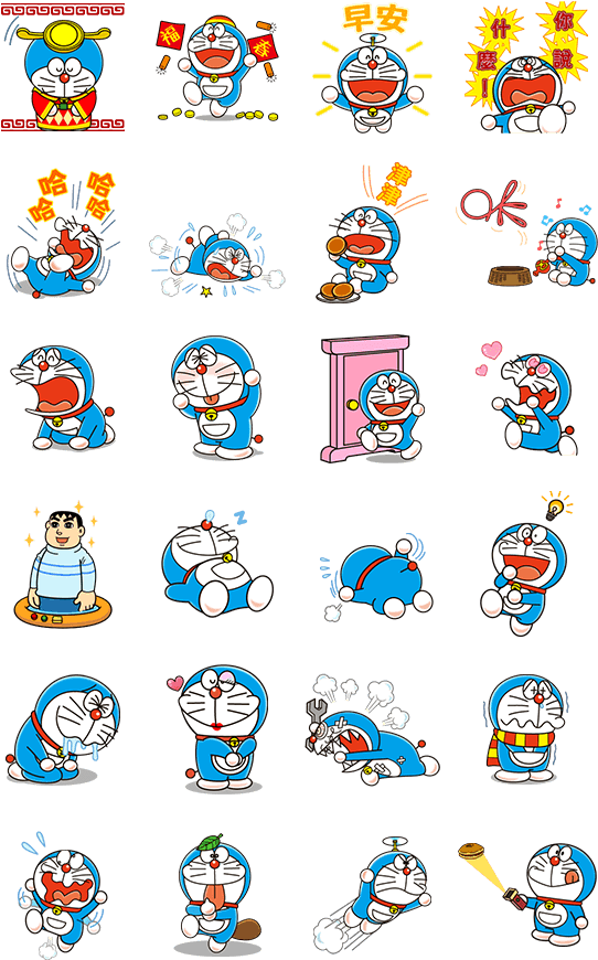 Sticker Line Doraemon Animated Stickers Line2me In - 哆 啦 A 夢 Line 貼圖 (562x900), Png Download