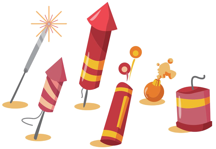 Firecrackers Png Free Download - Diwali Crackers Vector Free Download (900x630), Png Download