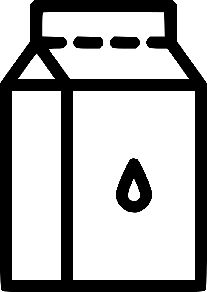 Milk Tetrapack Packaged Dairy Readymade Comments - Milk Png Icon (694x980), Png Download