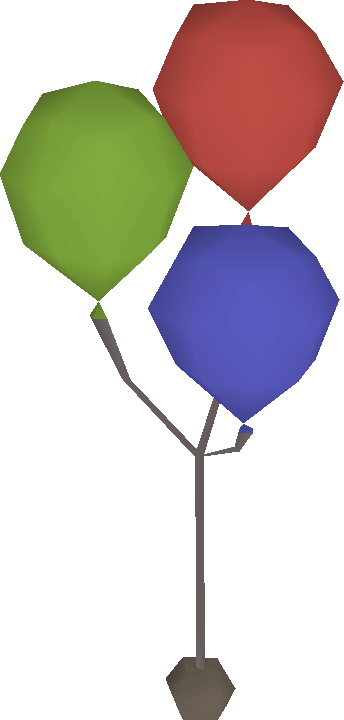 Birthday Balloons Detail - Runescape Balloons (344x720), Png Download