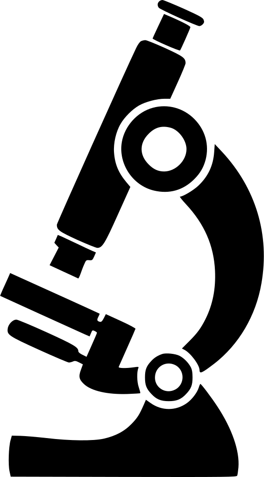 Microscope Comments - Microscopio Vetorizado (542x980), Png Download