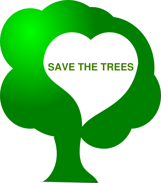 How To Set Use Save The Tress Clipart (528x598), Png Download