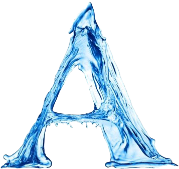 How To Save - Letter A Water (400x400), Png Download