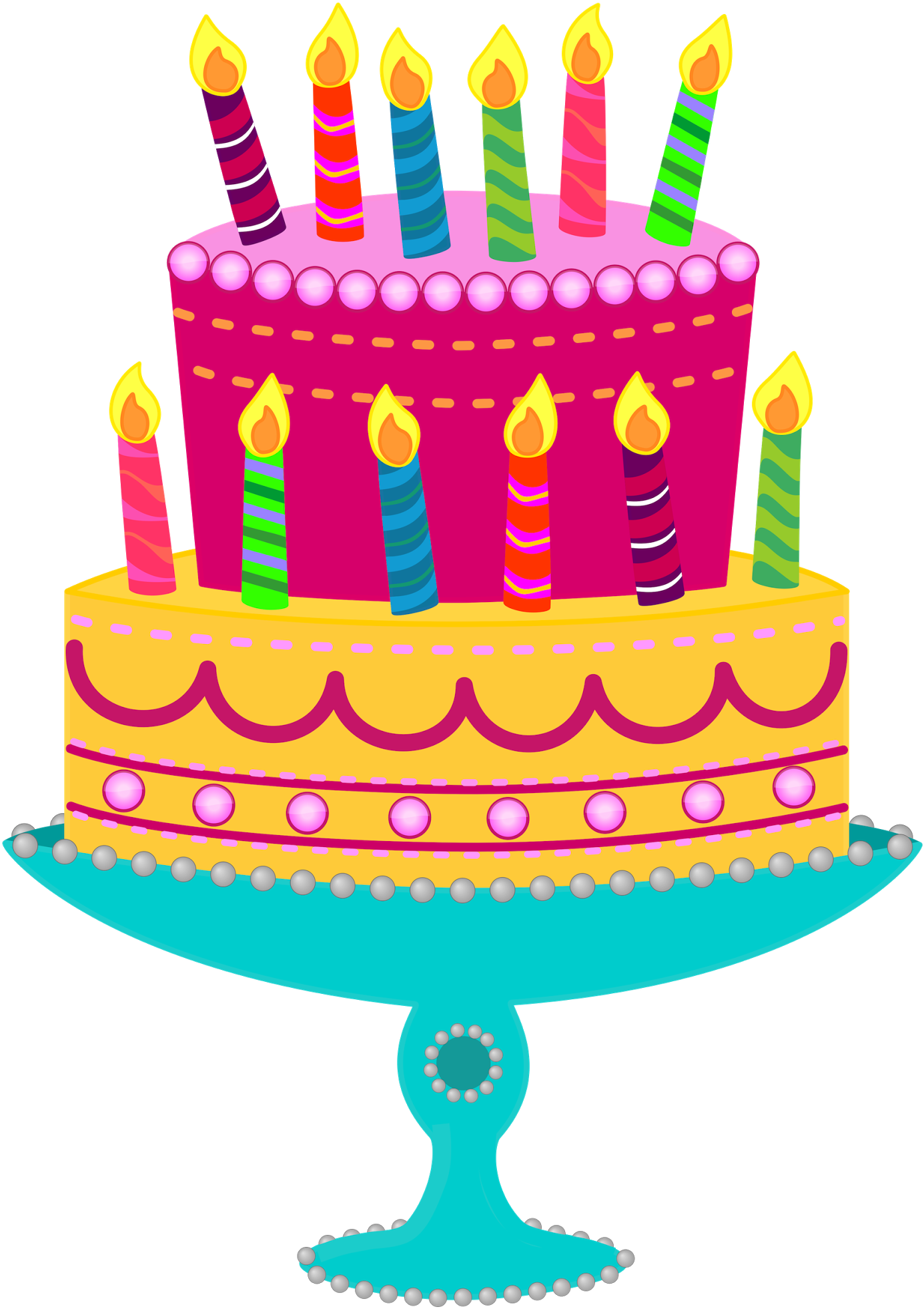 Free Cake Images Cliparts - Birthday Cake Graphic (1448x2048), Png Download
