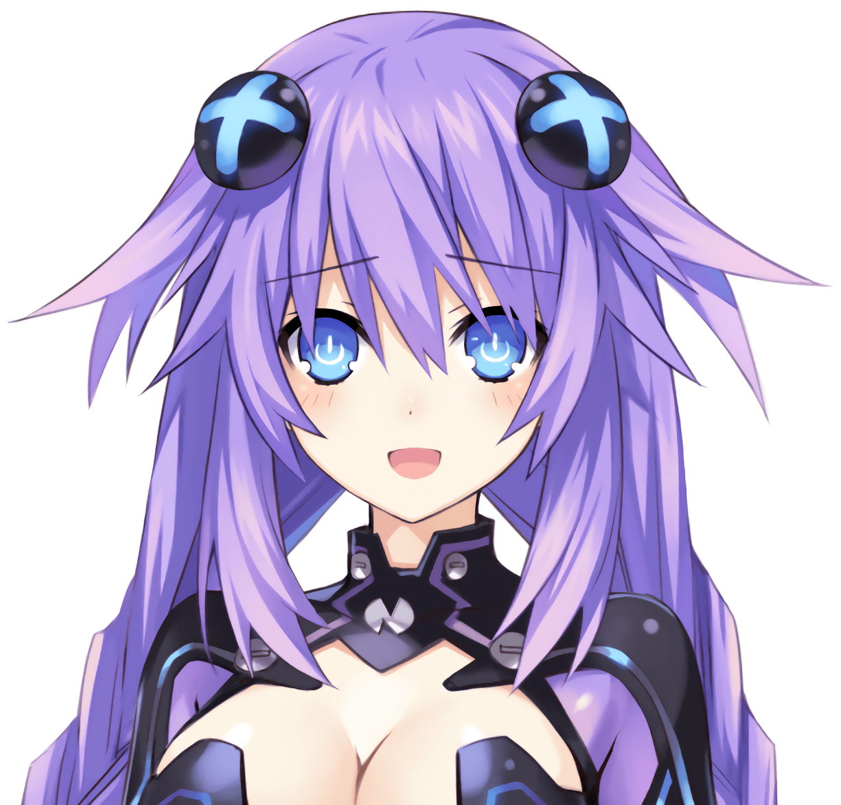 Hd Noire-purple Heart Kissed - Neptunia Purple Heart Avatar (1300x1264), Png Download