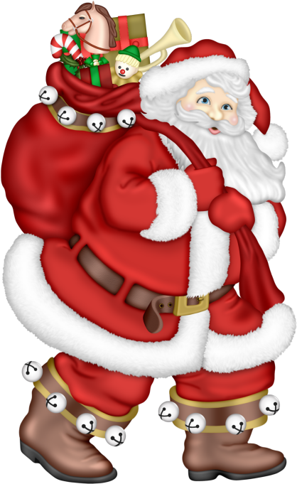 Santaclaus - People Christmas Clip Art (459x716), Png Download
