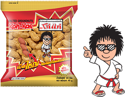 Koh-kae Koh Kae Peanuts Wasabi. Crackers Peanuts Nori (460x380), Png Download