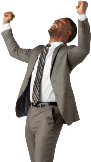 To Build A Good Reputation In The Field Of Supply Chain - Black Business Man Full Body (400x600), Png Download