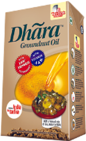 Dhara Filtered Groundnut Oil (500x500), Png Download