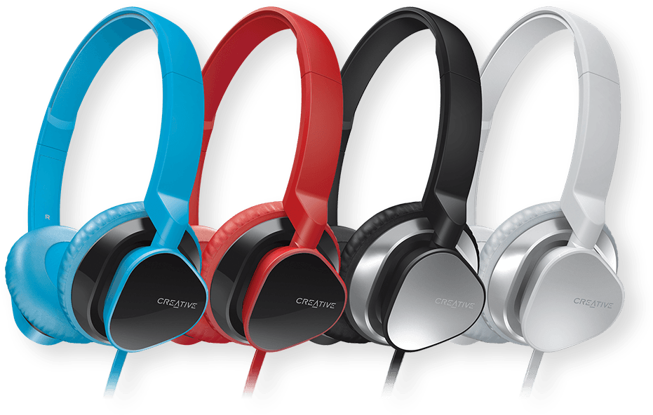 Premium On-ear Headset For Music And Calls - Creative Hitz Ma2300 (black) (930x800), Png Download