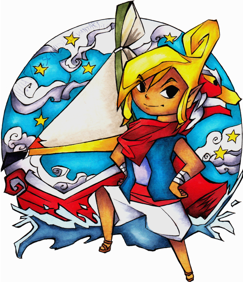 Tetra By Hyliabeilschmidt-d71ikxf - Tetra Wind Waker Art (831x961), Png Download